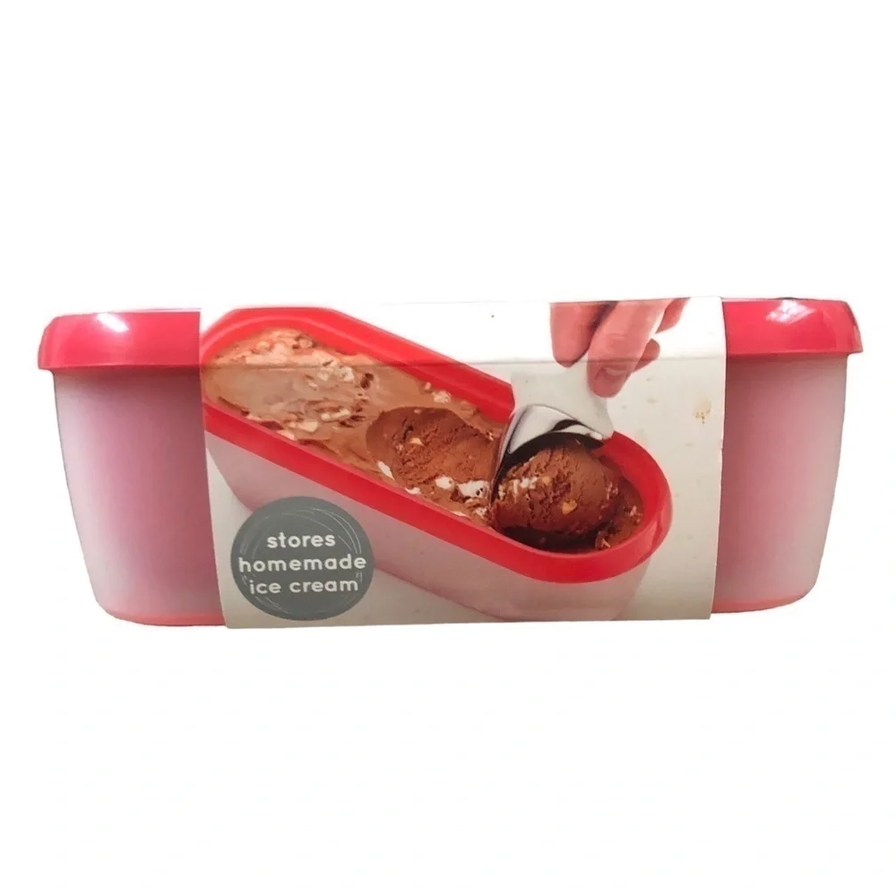 Tovolo Glide ~A~Scoop Ice Cream Tub Stores Homemade Ice Cream Slender Design